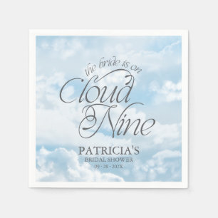 Serviette En Papier La mariée est sur un nuage Bridal Shower