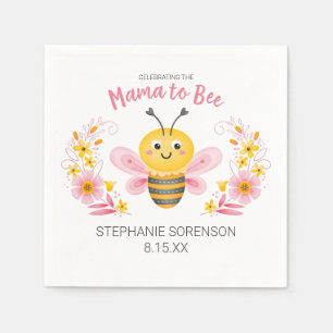 Serviette En Papier La mignonne maman au Baby shower d'être