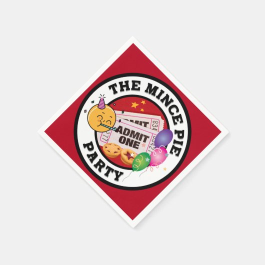 Serviette En Papier La Mince Pie Party (Coin)