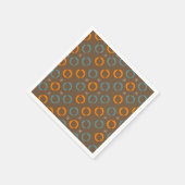 Serviette En Papier La moitié du siècle moderne, ovales, tient le (Coin)