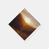 Serviette En Papier La montagne Sunset (Coin)