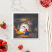 Serviette En Papier La Nativité du Christ (En situation)