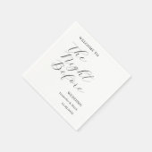 Serviette En Papier La Nuit Avant La Répétition Mariage Bienvenue (Coin)