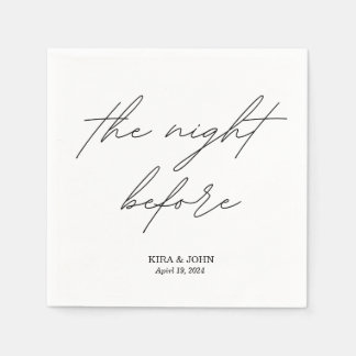 Serviette En Papier La Nuit Avant Le Cocktail Napkin