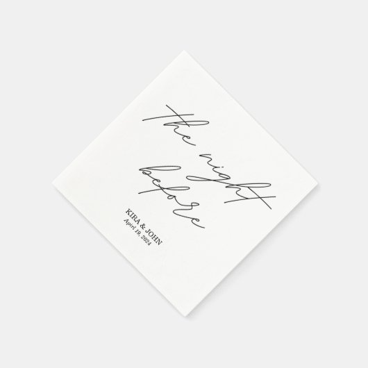 Serviette En Papier La Nuit Avant Le Cocktail Napkin (Coin)