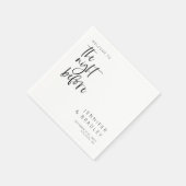 Serviette En Papier La Nuit Avant Le Dîner De La Répétition (Coin)