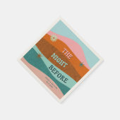 Serviette En Papier La Nuit Avant Le Dîner De Répétition Personnalisé (Coin)