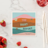 Serviette En Papier La Nuit Avant Le Dîner De Répétition Personnalisé (En situation)