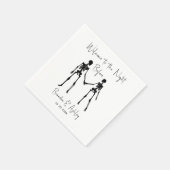 Serviette En Papier La Nuit Avant Le Dîner De Répétition Serviettes Bl (Coin)