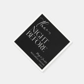 Serviette En Papier La Nuit Avant Le Dîner Minimal De La Répétition Ma (Coin)