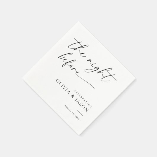 Serviette En Papier La Nuit Avant Les Serviettes, Dîner De Répétition (Coin)