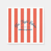 Serviette En Papier La nuit d'avant - Daniella & Casey (Devant)