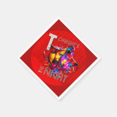 Serviette En Papier La nuit de ce soir (Rideau rouge) (Coin)