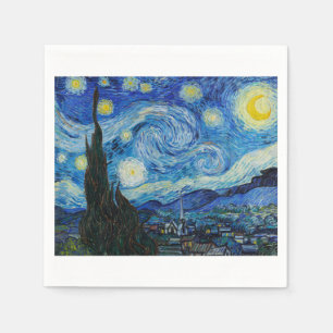 Serviette En Papier La Nuit de Starry 1889 par Vincent van Gogh