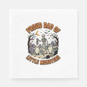 Serviette En Papier La Nuit des Petits Monstres d'Halloween Papa
