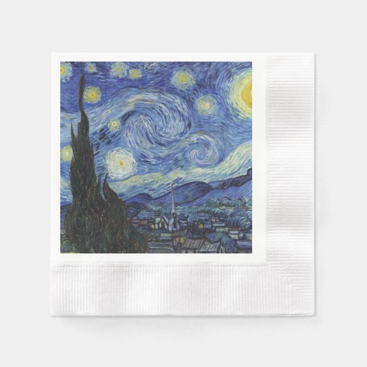 Serviette En Papier La nuit étoilée (Devant)