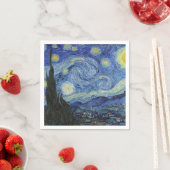 Serviette En Papier La nuit étoilée de Van Gogh (En situation)