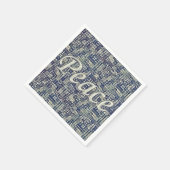 Serviette En Papier La paix abonde (Coin)