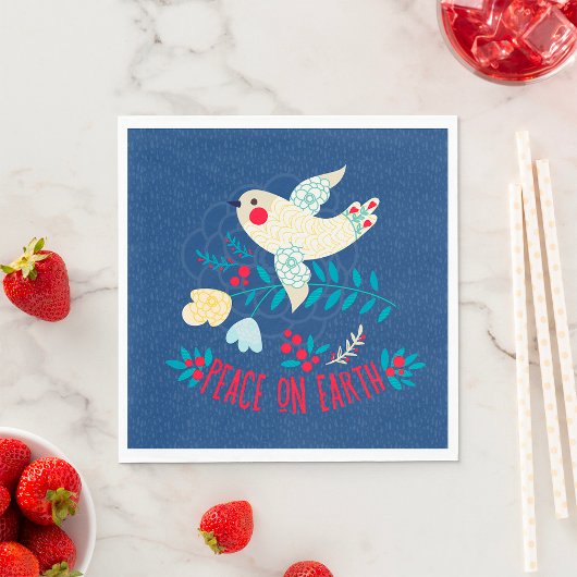 Serviette En Papier La Paix Sur Terre