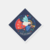 Serviette En Papier La paix sur Terre Angel Design (Coin)