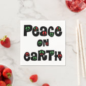 Serviette En Papier La Paix sur Terre Noël (En situation)