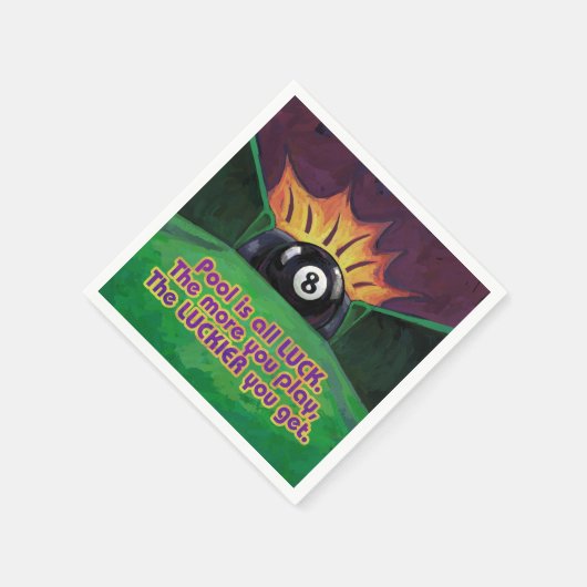 Serviette En Papier La piscine est la chance (Coin)