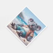 Serviette En Papier La plage de Koala (Coin)