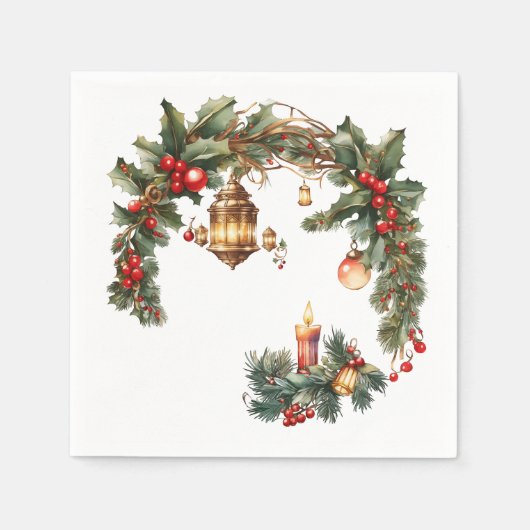 Serviette En Papier La plus belle nuit de l'année (Devant)