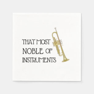 Serviette En Papier La plus grande noblesse d'instruments - serviettes