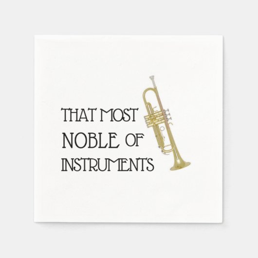 Serviette En Papier La plus grande noblesse d'instruments - serviettes (Devant)