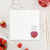 Serviette En Papier La pomme de mon oeil et la clé de mon coeur (En situation)