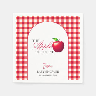 Serviette En Papier La pomme de notre Baby shower de chute des yeux