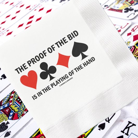 Serviette En Papier La Preuve De L'Offre Joue De L'Humour Pont Main