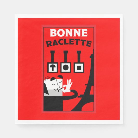 Serviette En Papier La Raclette (Devant)