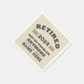 Serviette En Papier La retraite personnalisée n'est plus mon problème (Coin)
