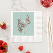 Serviette En Papier La romance de l'Aqua de la soie (En situation)