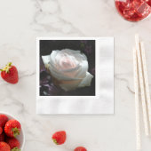 Serviette En Papier La Rose Blanche (En situation)