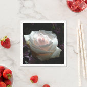 Serviette En Papier La Rose Blanche (En situation)