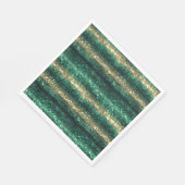 Serviette En Papier La Saint-Patrick Glitzy Paillettes Or Vert (Coin)
