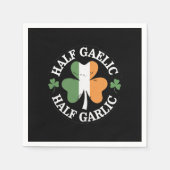 Serviette En Papier La Saint-Patrick mi-gaélique mi-ail (Devant)