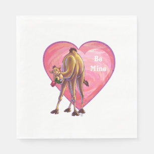 Serviette En Papier La Saint-Valentin au chameau