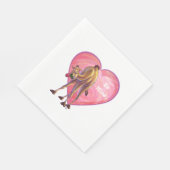 Serviette En Papier La Saint-Valentin au chameau (Coin)