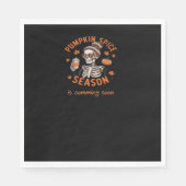 Serviette En Papier La saison des épices citrouilles commence bientôt (Devant)