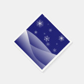 SERVIETTE EN PAPIER LA SCÈNE DE NEIGE D'HIVER (Coin)