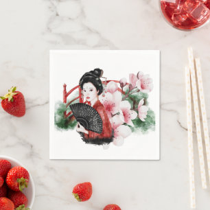 Serviette En Papier La série Okinawa Design 38 
