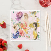 Serviette En Papier La sirène rêveuse (En situation)