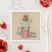 Serviette En Papier La souris sur mesure (par Beatrix Potter) (En situation)
