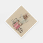 Serviette En Papier La souris sur mesure (par Beatrix Potter) (Coin)