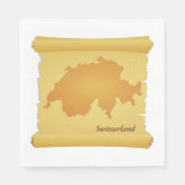 Serviette En Papier La Suisse En Parchemin (Devant)