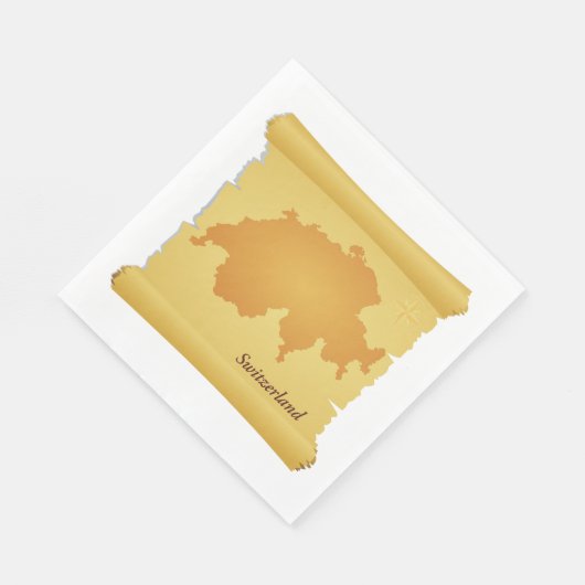 Serviette En Papier La Suisse En Parchemin (Coin)